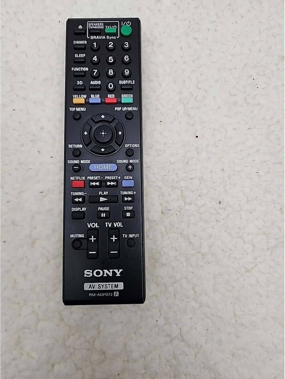 Sony RMT-B107A Blu-Ray DVD BD Remote Control BDP-BX37 BDP-BX57 Genuine Original